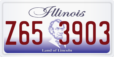 IL license plate Z653903