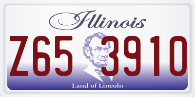 IL license plate Z653910