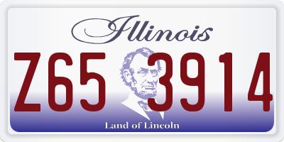 IL license plate Z653914