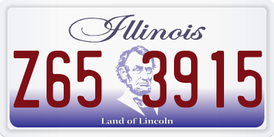 IL license plate Z653915