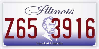 IL license plate Z653916