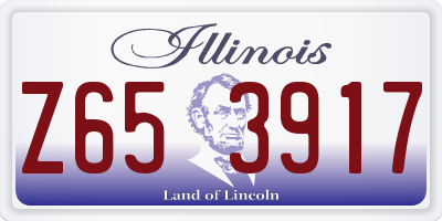 IL license plate Z653917
