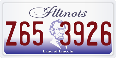 IL license plate Z653926