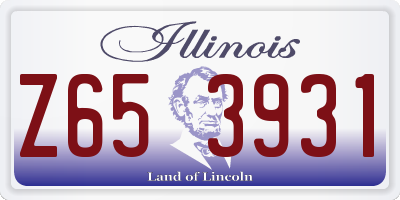 IL license plate Z653931