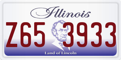 IL license plate Z653933