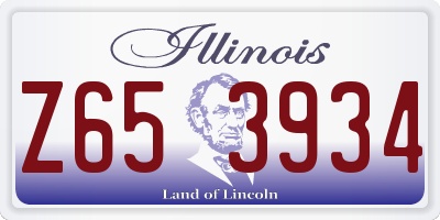 IL license plate Z653934