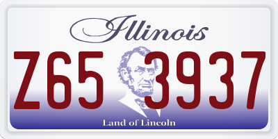 IL license plate Z653937