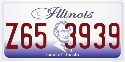IL license plate Z653939