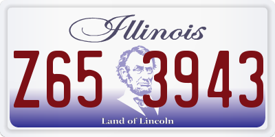IL license plate Z653943