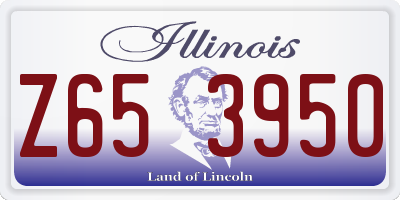 IL license plate Z653950