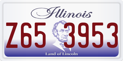 IL license plate Z653953