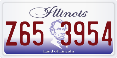 IL license plate Z653954