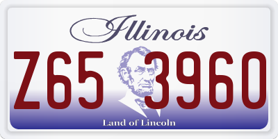 IL license plate Z653960