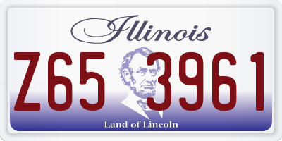 IL license plate Z653961