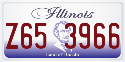 IL license plate Z653966