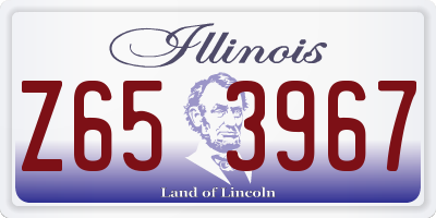 IL license plate Z653967