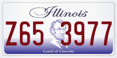 IL license plate Z653977