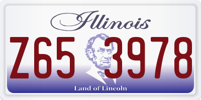 IL license plate Z653978