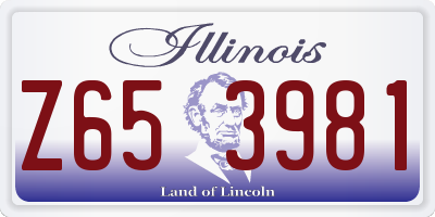 IL license plate Z653981