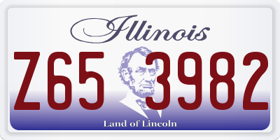 IL license plate Z653982
