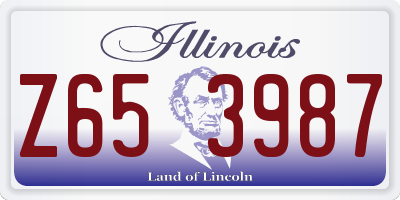 IL license plate Z653987