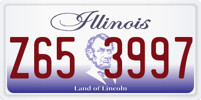 IL license plate Z653997