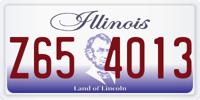 IL license plate Z654013