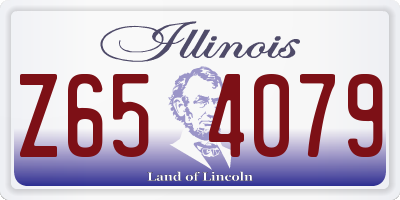 IL license plate Z654079
