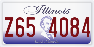 IL license plate Z654084