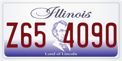 IL license plate Z654090