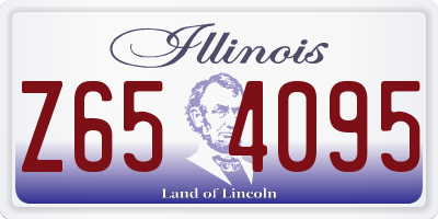 IL license plate Z654095