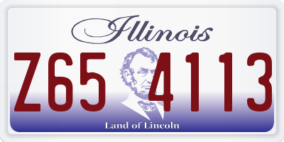 IL license plate Z654113