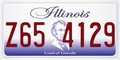 IL license plate Z654129