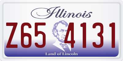 IL license plate Z654131