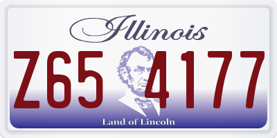 IL license plate Z654177