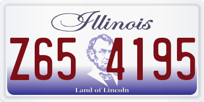 IL license plate Z654195