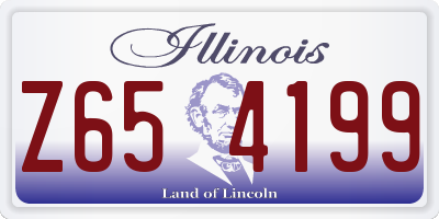 IL license plate Z654199