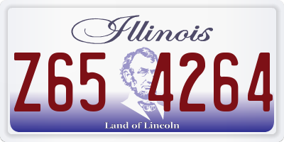 IL license plate Z654264