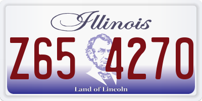 IL license plate Z654270