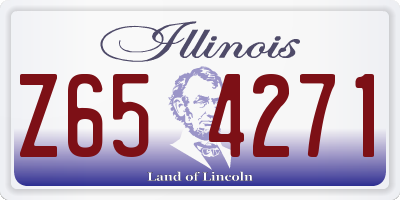 IL license plate Z654271