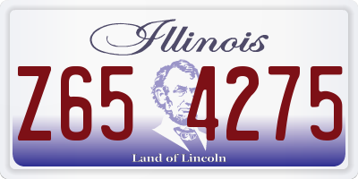 IL license plate Z654275