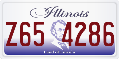 IL license plate Z654286