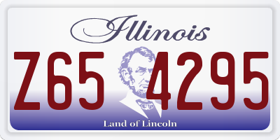 IL license plate Z654295
