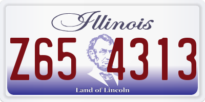 IL license plate Z654313