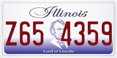 IL license plate Z654359