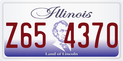 IL license plate Z654370