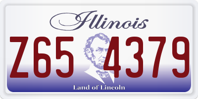 IL license plate Z654379
