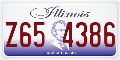 IL license plate Z654386