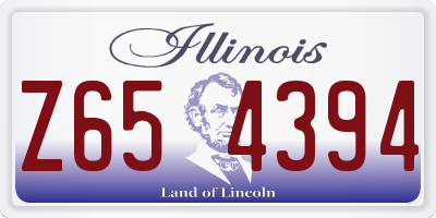 IL license plate Z654394