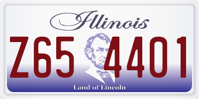 IL license plate Z654401